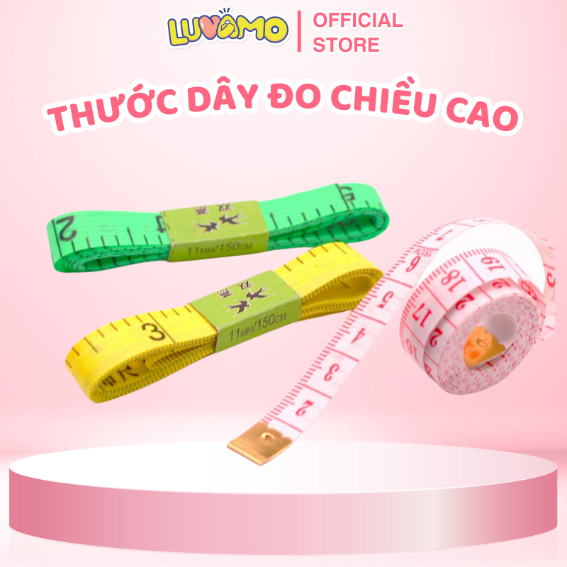 Thước dây đo chiều cao cho bé 150cm có bịt đầu sắt