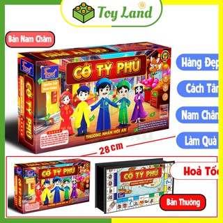   Foxi  Cờ Tỷ Phú Nam Châm Thương Nhân Hội An Foxi Size Lớn Cờ Tỉ Phú Đồ Chơi Trí Tuệ Trẻ Em 