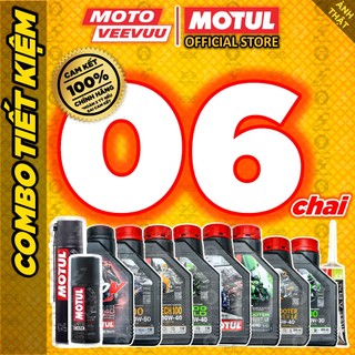 [MTVV] [COMBO 6 CHAI] Dầu nhớt xe máy MOTUL 3000 Plus GP 3100 GOLD 5100 7100 H-TECH 300V Scooter Power Expert Le<END>