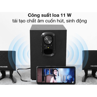 Loa Vi Tính Microlab M108 2.1 - Hàng chính hãng