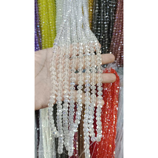 Hạt pha lê bánh cam 8mm ( giá 1 chùm 10 dây/ khoảng 60 viên 1 dây)