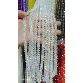 Hạt pha lê bánh cam 8mm ( giá 1 chùm 10 dây/ khoảng 60 viên 1 dây)