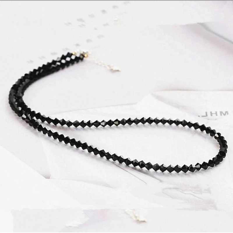 [Nhiều Màu] Dây chuyền DIY pha lê Áo cao cấp trắng lấp lánh