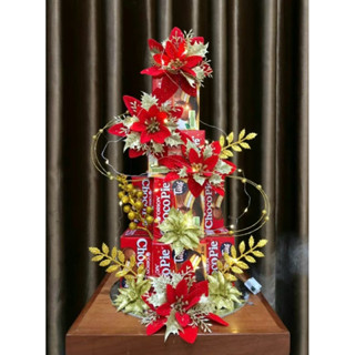 Bộ phụ kiện kèm đế  làm tháp bánh tháp nước tháp oản  trang trí tết