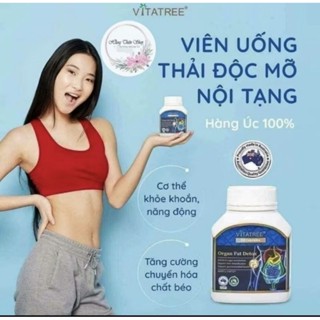 Viên uống giảm mỡ, thải độc mỡ nội tạng Vitatree Organ Fat Detox lọ 60 viên