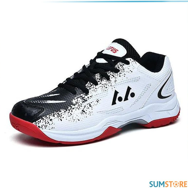 Giày Cầu Lông Lefus L018 Trắng Đen Thoải Mái Và Ổn Định Trong Mỗi Bước Di Chuyển