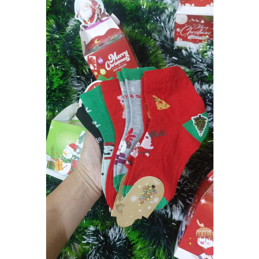 Combo tất và hộp quà noel