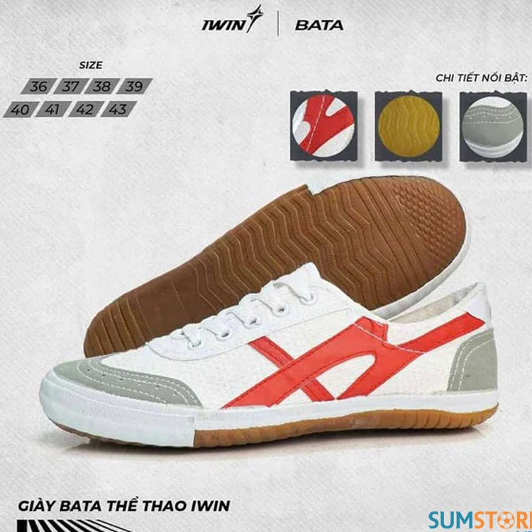 Giày Bata Thể Thao IWIN - Giày Thể Thao Đá Bóng Nam Nữ Mới Đẹp