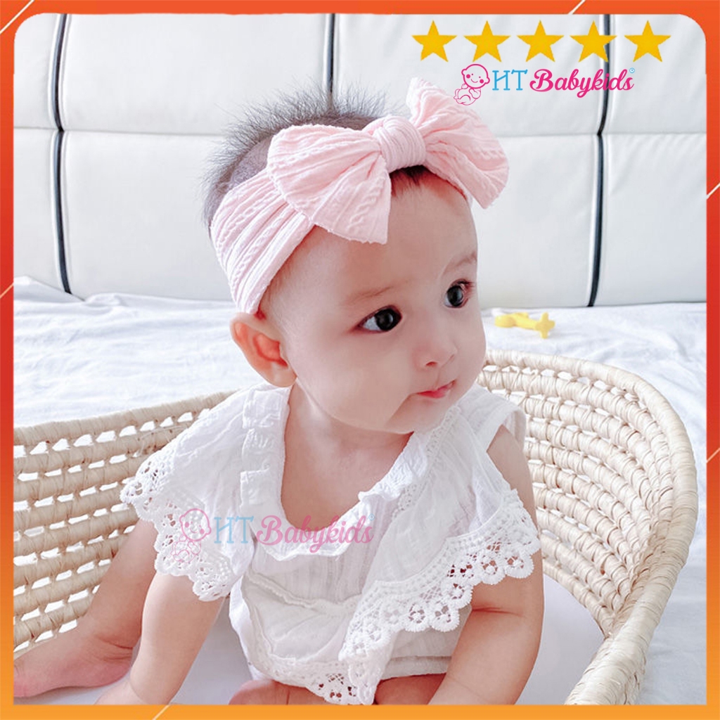 [ MẪU MỚI ] Băng Đô Nơ Len Đáng Yêu Cho Bé