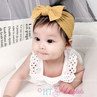 [ MẪU MỚI ] Băng Đô Nơ Len Đáng Yêu Cho Bé