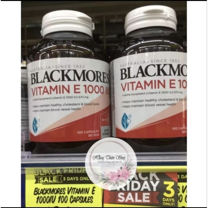 (Đủ bill) Blackmores Vitamin E 1000iu