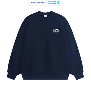 Áo Sweater Lavi Studio Unisex Local Brand/ Authentic Nỉ Lót Nhung Cao Cấp