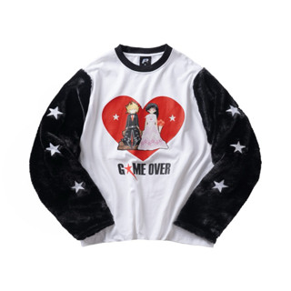 Áo Thun tay dài phối Lông -GAME OVER LONG TEE PHONCHAY