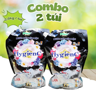 Mua 2 được 3: Mua Combo 2 túi nước giặt xả 2 trong 1 HygienC plus+tặng 1 xả vải HygienC 200ml hoặc chai xịt xả vải khô