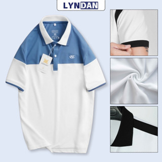 áo polo cổ bẻ thêu ngực phối màu LYNDAN cao cấp, áo thun nam giá rẻ cổ bẻ phối màu cực đẹp siêu hot.