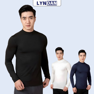Áo Giữ Nhiệt Nam Cổ Cao Lót Nỉ Cotton Co Giãn Thoải Mái LYNDAN