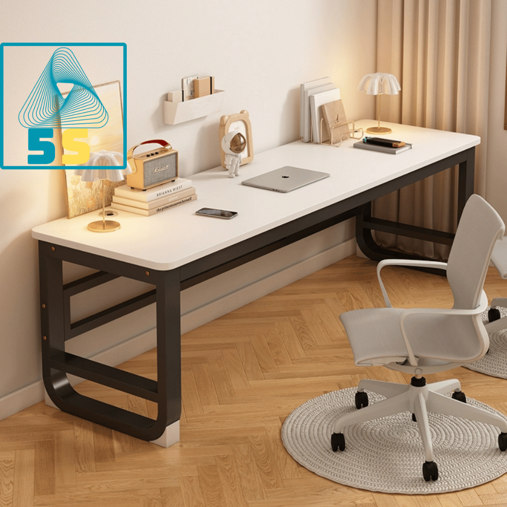 Bàn Học Sinh Viên Chân U Cong – MDF 15mm – Dễ Lắp, Chịu Tải 250kg – Gọn Nhẹ, Giá Tốt | BigBuy360 - bigbuy360.vn