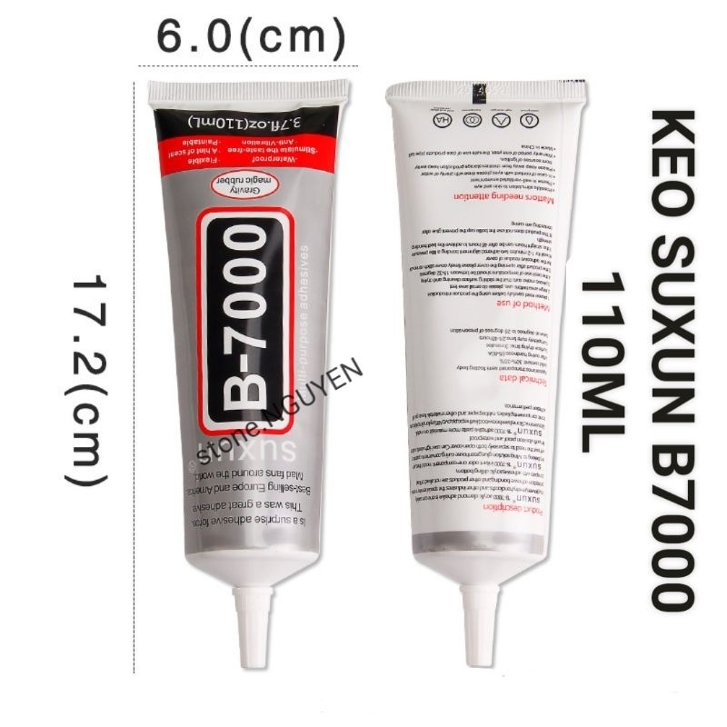 SUXUN KEO DÁN B7000 (110ml) - KEO ĐA NĂNG DÁN ĐÁ VÀO MỌI CHẤT LIỆU