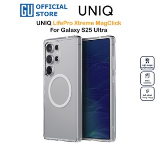 Ốp Lưng UNIQ LIFEPRO XTREME MagClick Cho Samsung Galaxy S25 Ultra Có Vòng Nam Châm Sạc Không Dây Chống Sốc 2.4m