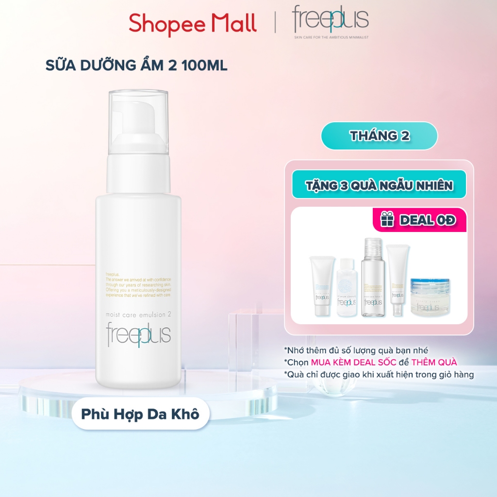 Sữa Dưỡng Ẩm 2 Freeplus Cho Da Khô 100ml (HSD 04/2026)