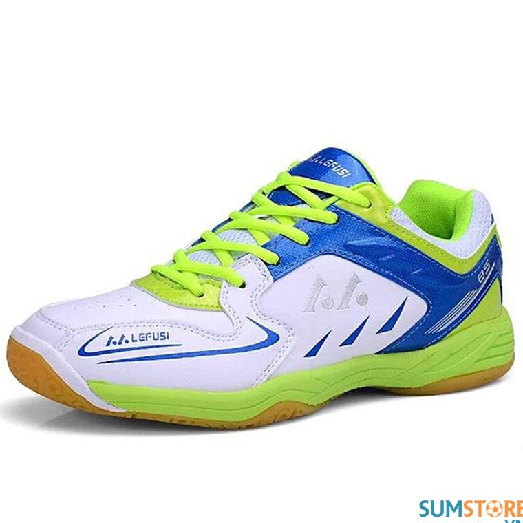 Giày Cầu Lông Lefus L85 Trắng Xanh Chống Trượt Thoáng Khí