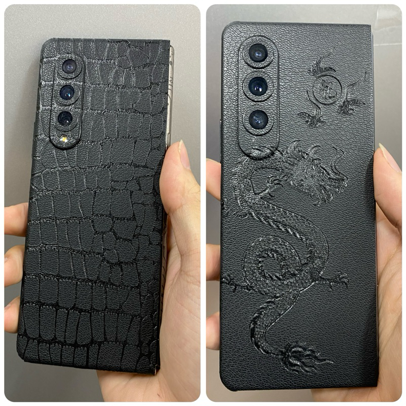 Dán Skin vân da 3M Samsung Z Fold 5, Z fold 4, ZFold 3, Zfold 2, Oppo Find N3 dập vân nổi full viền