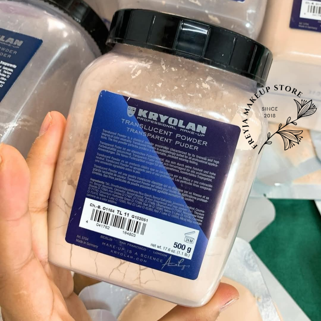 Phấn phủ bột Kryolan kiềm dầu chống mồ hôi cực đỉnh không lem không trôi, chiết tiện lợi - Freyja Ma