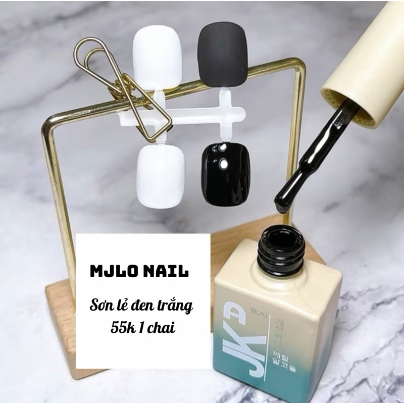 sơn gel jikai lẻ trắng và đen