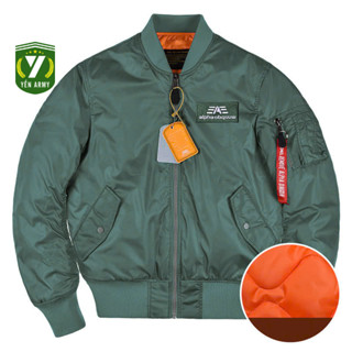  Áo Khoác Pilot Alpha MA-1 Nam Chần Bông Màu Xanh Rêu   Đen   Ghi Bạc   Xanh Than 