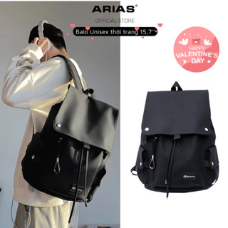 Balo nam nữ unisex đi học cao cấp đựng vừa laptop 15,7inch, Ba lô chống nước cặp sách nam nữ mini nhỏ gọn màu đen - BL08