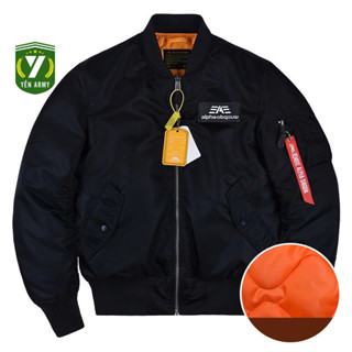  Áo Khoác Pilot Alpha MA-1 Nam Chần Bông Màu Đen   Ghi Bạc   Xanh Rêu   Xanh Than 