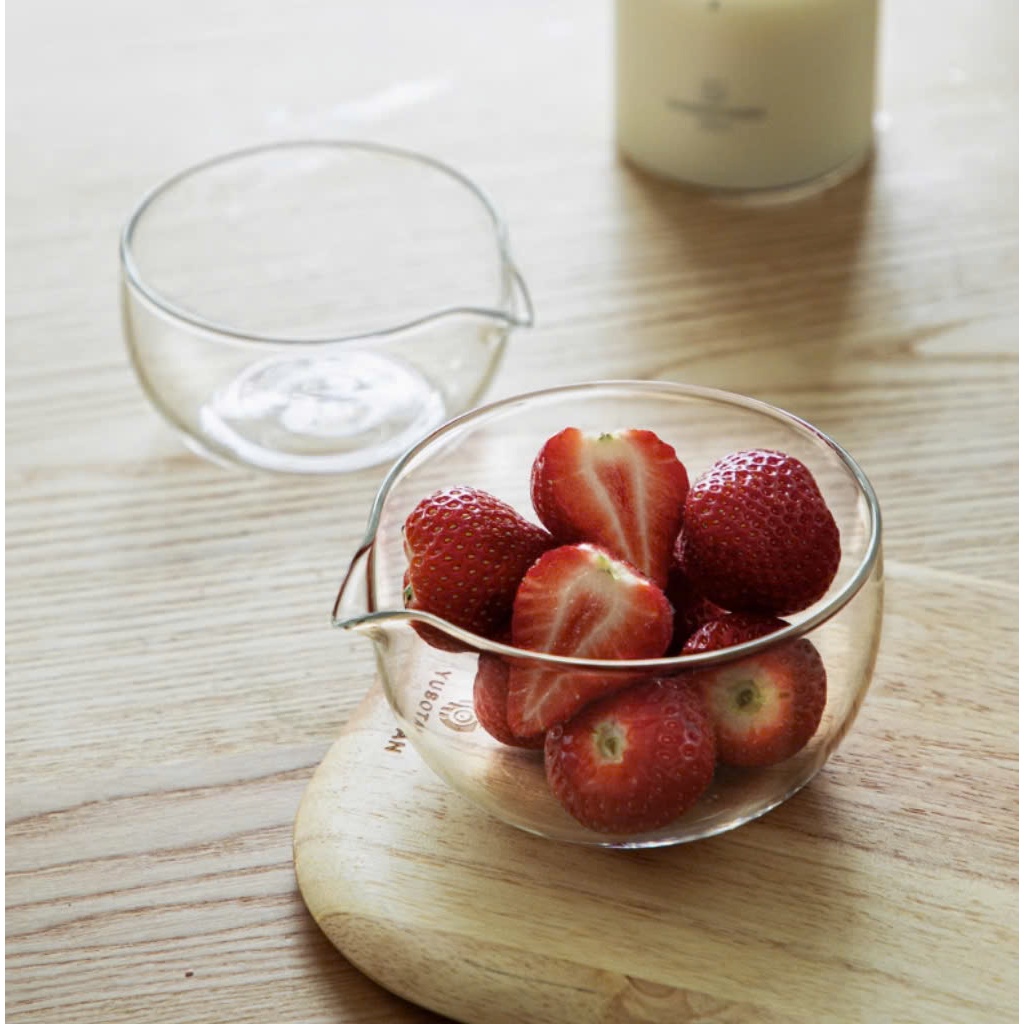 [HỎA TỐC HCM] Bát Chawan thủy tinh vân sọc, bát Chawan thủy tinh trong, trơn pha trà matcha phong cá