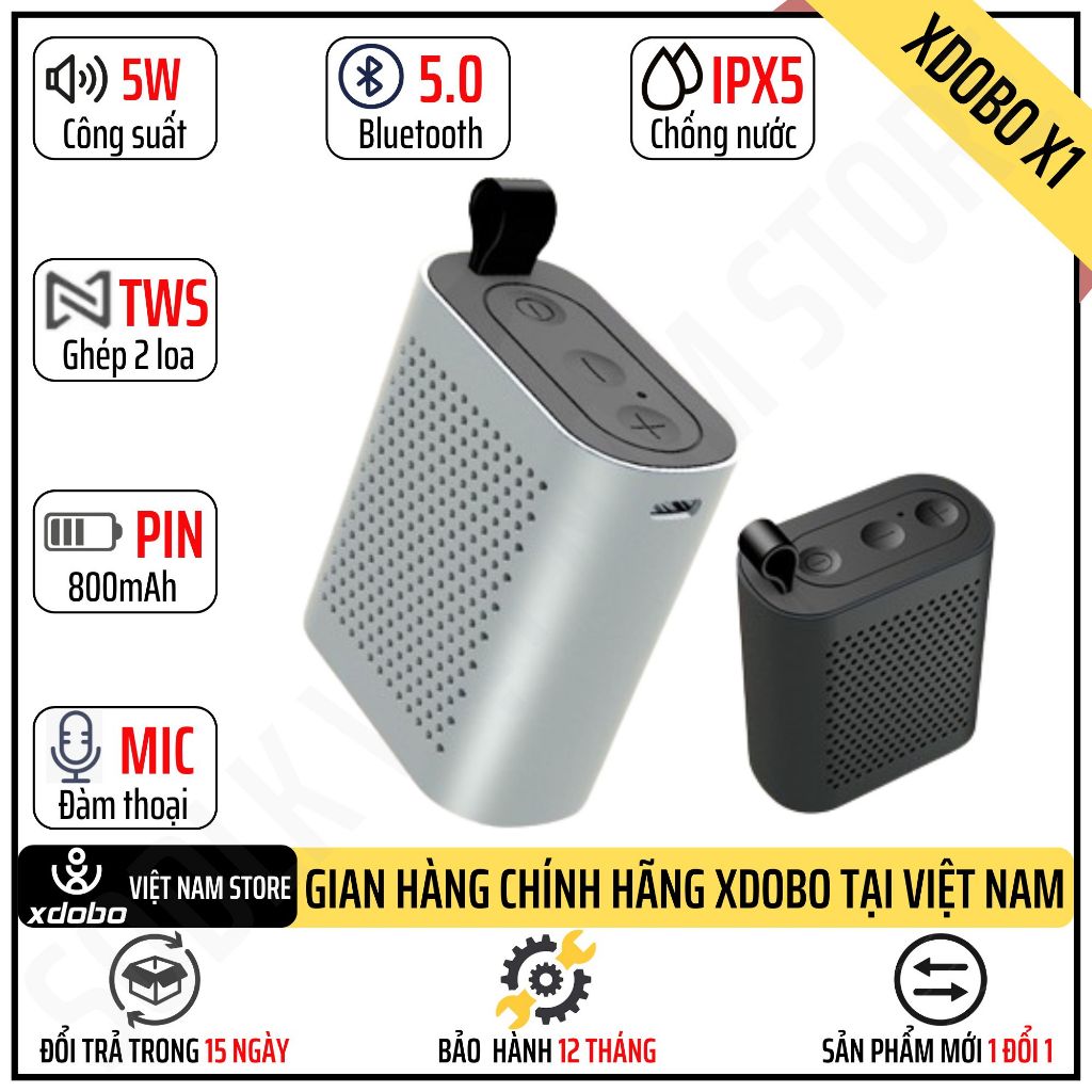 Loa Bluetooth Xdobo X1 Công Suất 5W Siêu Trầm Hay Hơn Tronsmart Nimo Nhỏ Gọn Tiện Dụng Mang Theo Du 