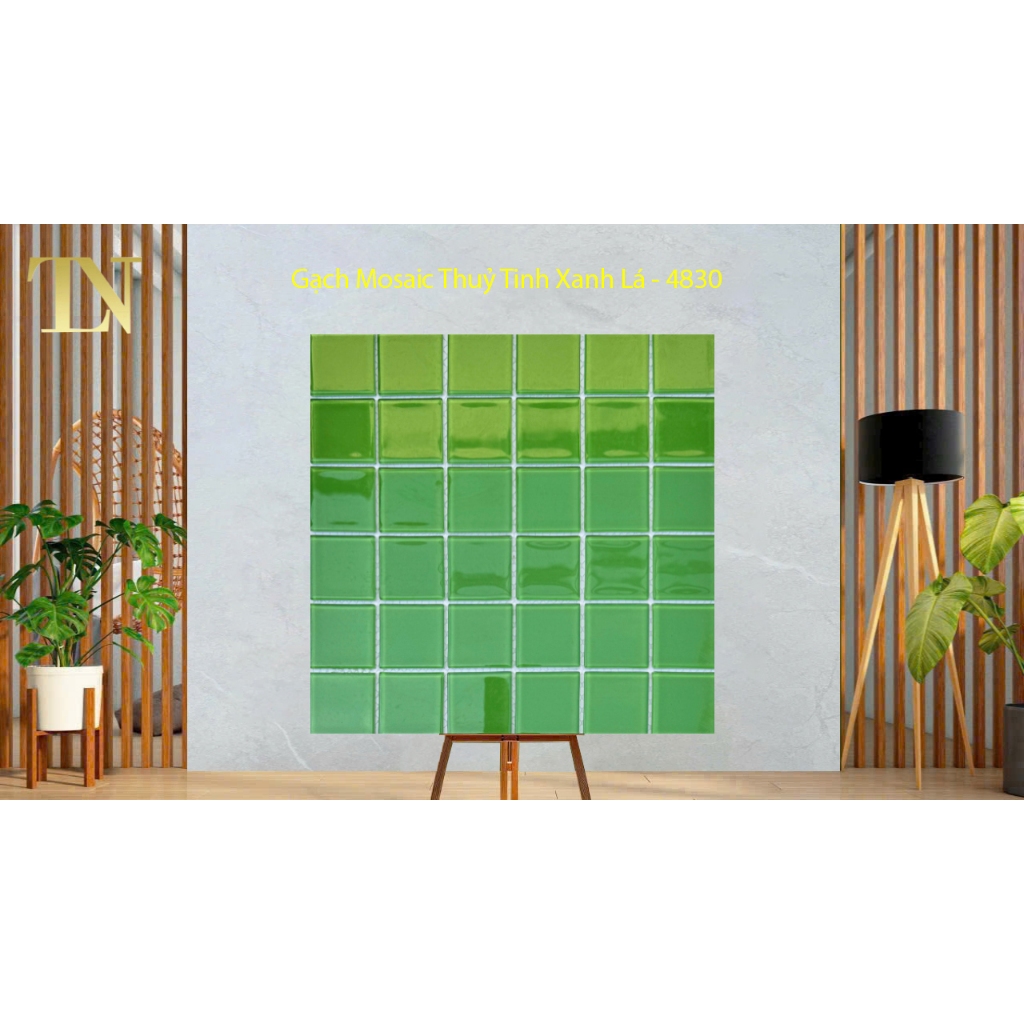 Gạch Mosaic Thuỷ Tinh Xanh Lá - 4830