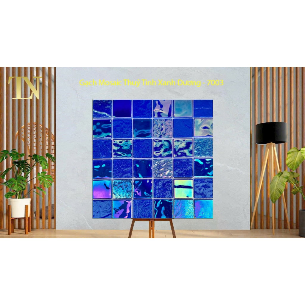 Gạch Mosaic Thuỷ Tinh Xanh Dương - 7003