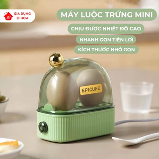 Máy Luộc Trứng Mini Máy Hấp Trứng Bánh Bao Đa Năng Tự Ngắt Điện Mini An Toàn
