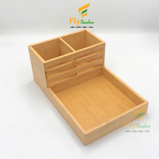Khay Đựng Đũa Thìa, Gia Vị Đa Năng Bằng Gỗ Tre Sang Trọng cho nhà hàng, quán ăn - Flybamboo