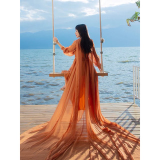 [FREESHIP] Đầm maxi tà dài đi biển có feedback -  Nhà Lỳ Có Maxi