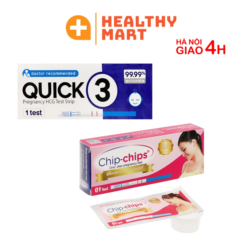 ✔️️️Que thử thai Test Chip-Chips - hộp 1c - Chip Chip Nhất Nhất QUICK 3