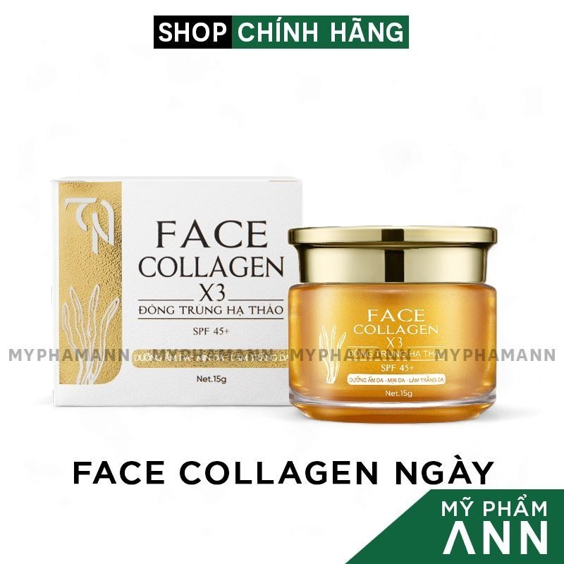 Kem Face Collagen X3 và Sữa Rửa Mặt Colagen X3 chính hãng Mỹ Phẩm Đông Anh