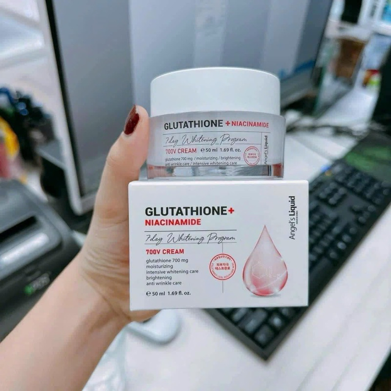 [CHÍNH HÃNG 100%] KEM DƯỠNG TRẮNG ANGEL’S LIQUID GLUTATHIONE + NIACINAMIDE 7DAY WHITENING 50ML