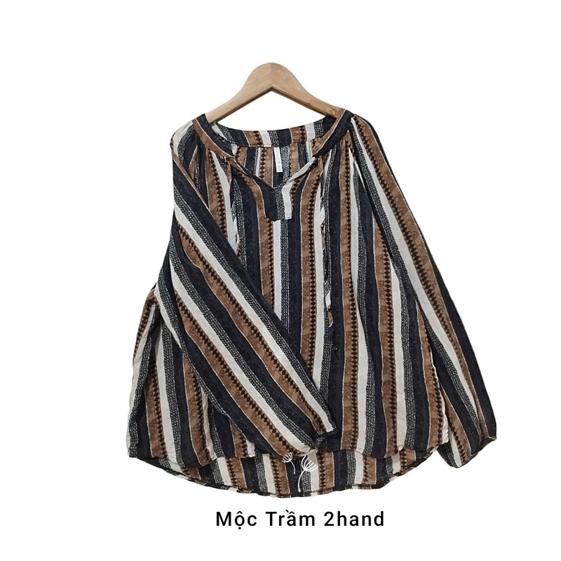 Áo sơ mi dáng bohemian, hoạ tiết