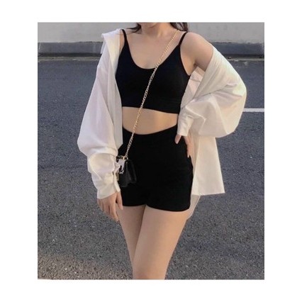 Quần đùi ôm nâng mông tôn dáng chất thun gân dày 38kg - 60kg | BigBuy360 - bigbuy360.vn