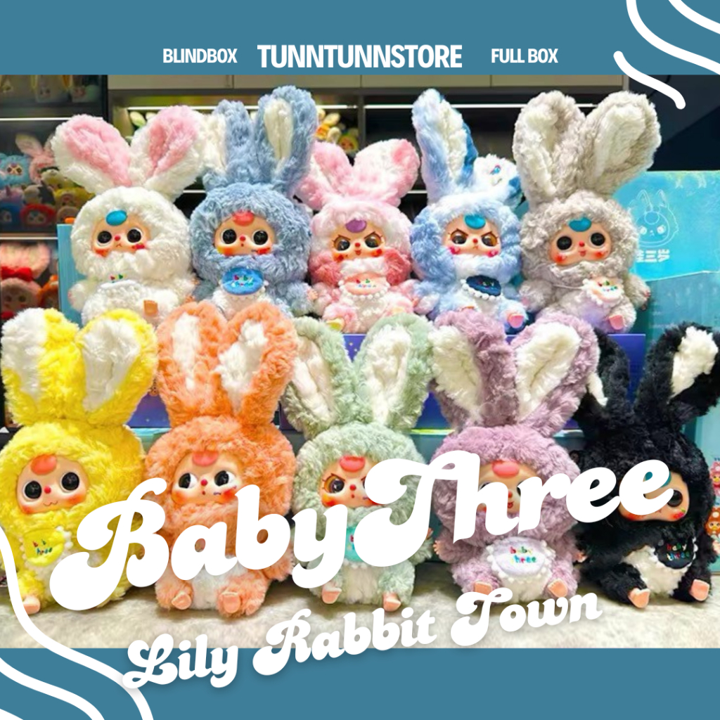 Blindbox Baby Three Thỏ Thị Trấn Lily Rabbit Town Full box