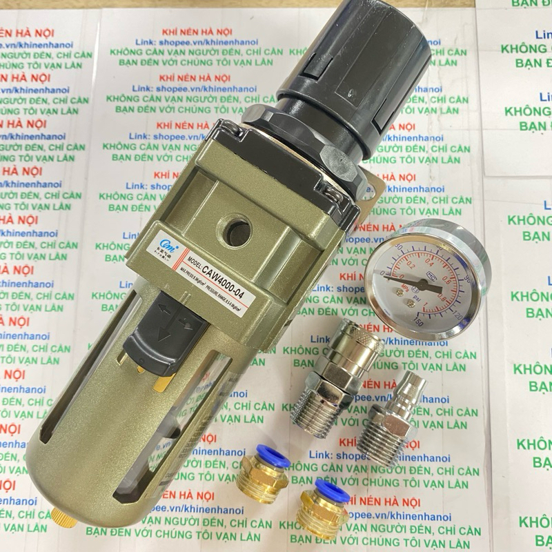 |HÀNG XỊN| Lọc đơn AW4000-04 chính hãng kèm điều áp và đồng hồ ren 21 giá sỉ