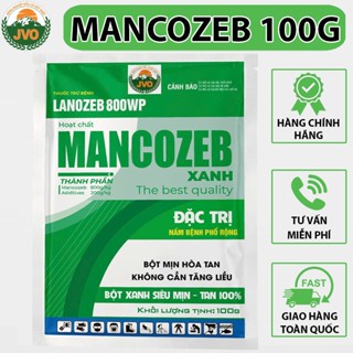 MANCOZEB Gói 100gr Phòng Trị Nấm Bệnh  Đốm Vàng Lá, Thán Thư, Sương Mai JVO96 NongNghiepVietNhat
