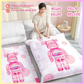 HELLO SHOP Túi hút chân không đựng quần áo DÀY GẤP ĐÔI CÓ VAN CHỐNG RÒ HƠI chống ẩm mốc