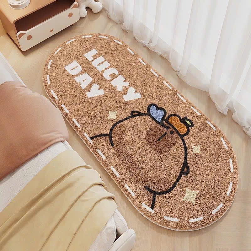 Thảm chân cừu capy labubu 2025 40x120