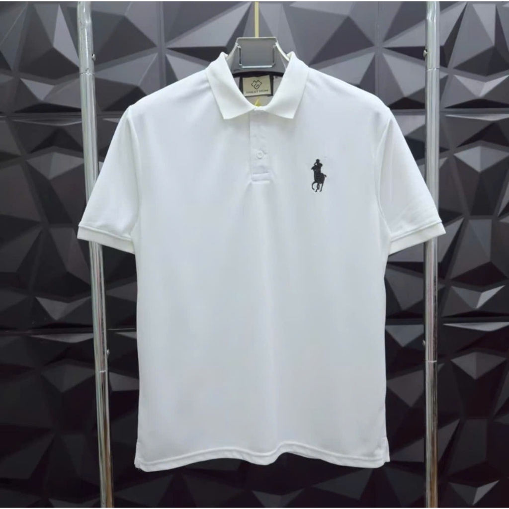 Áo Polo Nam Nữ Nổ Bẻ RLX Cotton Gai Cá Sấu Thêu Logo Ngựa Ngực Dáng Đơn Giản Dành Cho Anh Em Boy Phố Đu Học Đi Chơi 2025