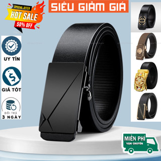 🎁 SỐC 🎁Thắt lưng nam da cao cấp V7men , dây lưng nam mặt khóa tự động sang trọng phong cách thời trang